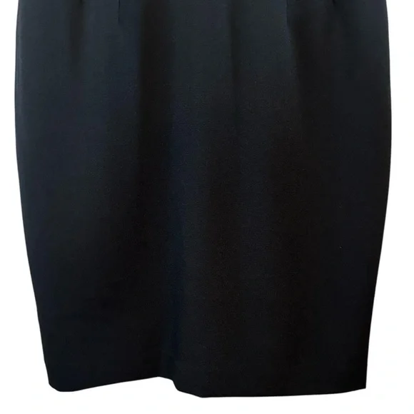 NWT Vintage Sandra Darren Black White Floral Eyelet Dress Size 12 - Picture 6 of 14